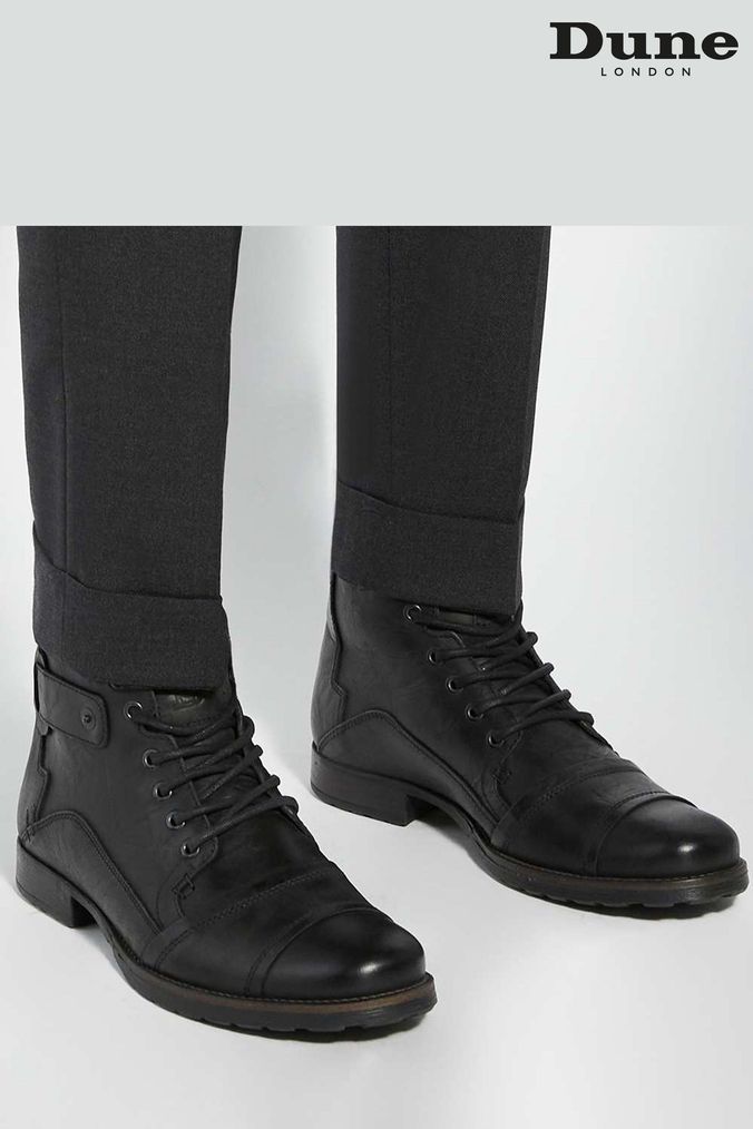 Dune mens black boots new arrivals
