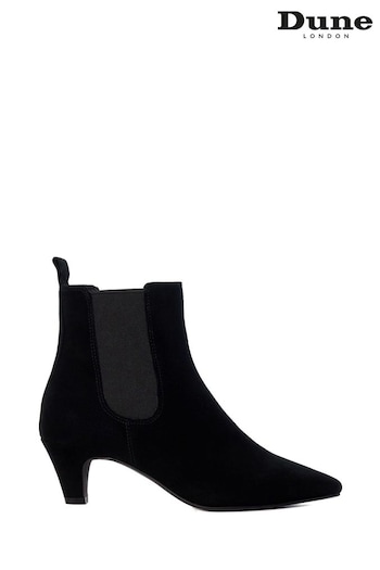 Dune London Black Obvious Comfort Kitten Chelsea boots Sulfur (AC7392) | £120