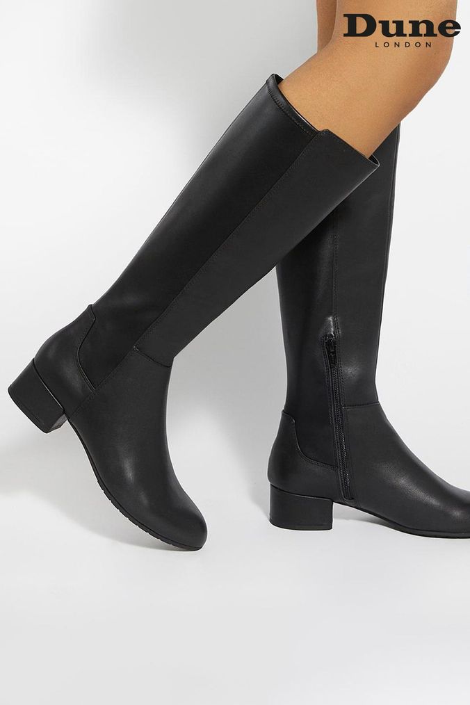 Dune black boots new arrivals