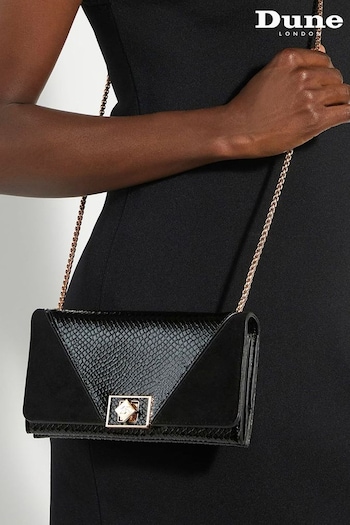 Dune London Black Styled Panelled Phone Cross-Body Bag (AC7435) | £60