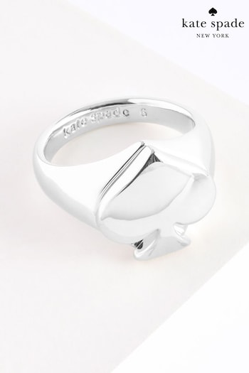 kate spade new york Silver Tone Signet Ring (AC7469) | £85