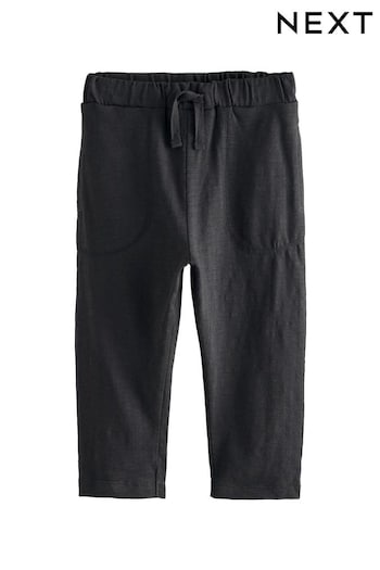 Charcoal Grey Lightweight 100% Cotton Jersey Joggers (3mths-7yrs) (AC7892) | £6 - £8