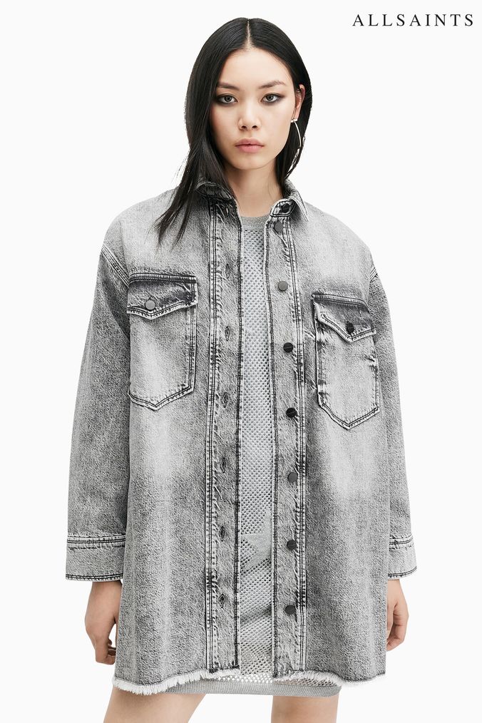 Buy Women s AllSaints Denim Dresses Online Next UK