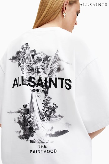 AllSaints White Guardian Amelie T-Shirt (AC8222) | £55