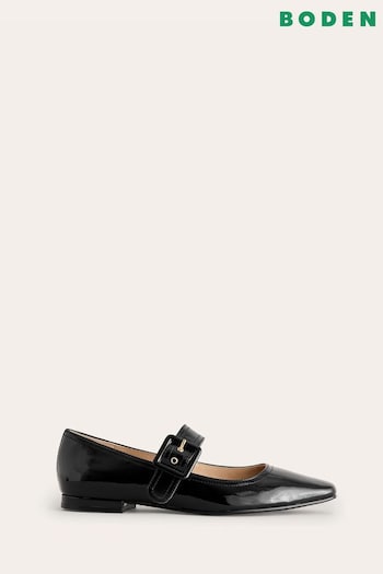 Boden Black Vic Chisel Toe Mary Jane Shoes (AC8409) | £120