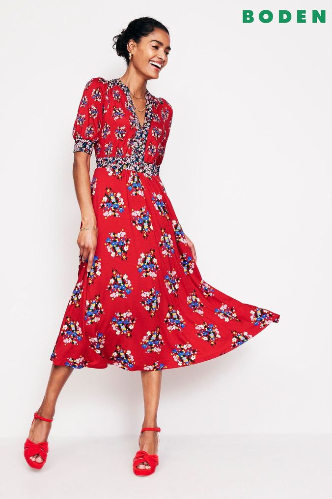 ArvindShops Buy Women s Red Midi Summer Dress Dresses Online TEEN colour block logo print track pants