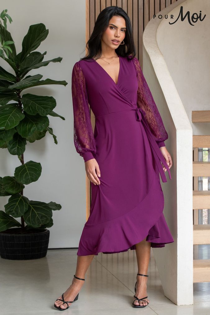 Women s Purple Lace Dresses Curve Petite Dresses Next UK