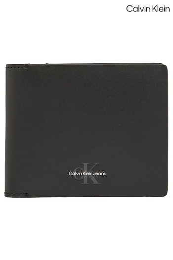 Calvin Klein Black Monogram Soft Bifold Wallet (AC9080) | £60