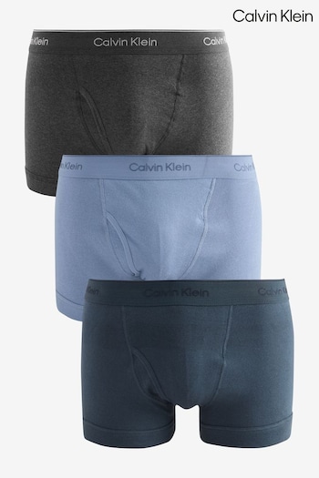 Calvin Klein Black/Blue/Navy Heritage Stretch 3-Pack Boxer (AC9133) | £38