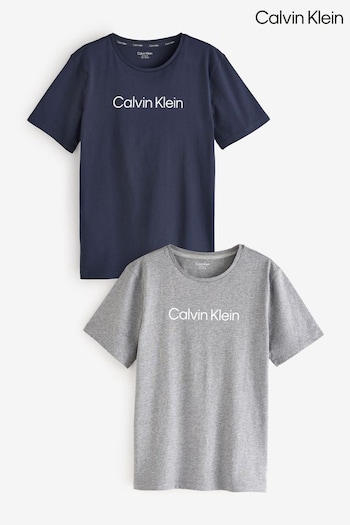 Calvin Leggings Klein Grey T-Shirt 2 Pack (AC9164) | £36