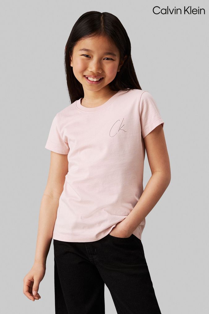 Buy Girls Pink Calvin Klein Tops Online Next UK