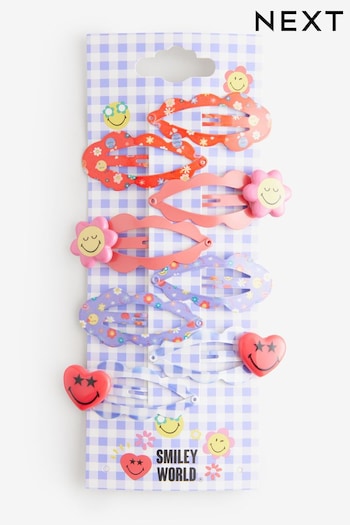 Pink SmileyWorld Clips 8 Pack (AC9287) | £6