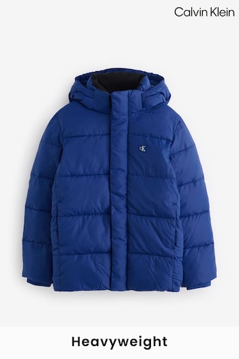 Calvin Klein Blue Essential Puffer Jacket (AC9639) | £160