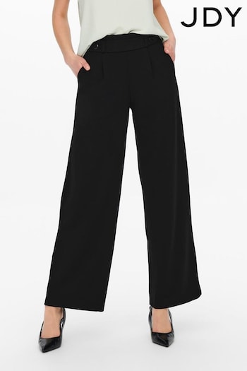 JDY Black Wide Leg Trousers (AC9863) | £25