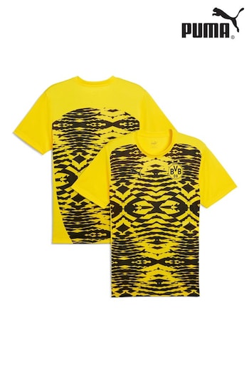 Puma Yellow Borussia Dortmund Prematch Jersey (AC9908) | £55