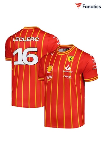 Fanatics Red F1 Scuderia Ferrari 2024 Team Charles Leclerc Soccer Jersey (AC9939) | £85