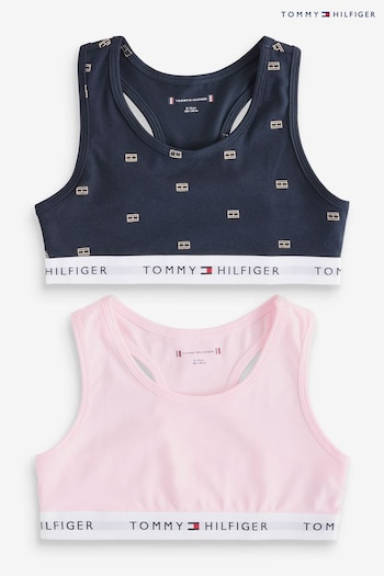 Tommy Hilfiger Pink Print Bralette 2 Pack (AD0113) | £29