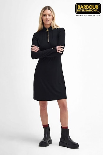 Barbour® International Hailey Black panelled Dress (AD0757) | £80