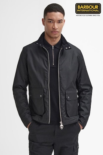 Barbour® International Lutlaw Harrington Wax Black Jacket (AD0764) | £259