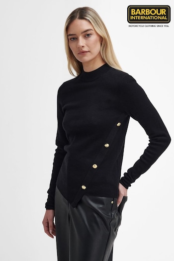 Barbour® International Callie Knitted Black Jumper (AD0784) | £80