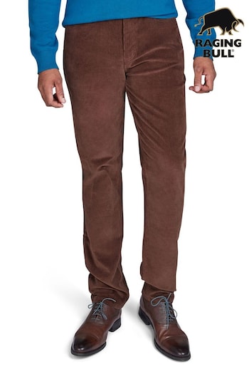 Raging Bull Corduroy Brown Trousers (AD0880) | £75