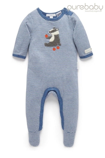 Purebaby Mini Stripe Sleepsuit (AD1067) | £25