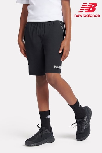 New Balance Black Boys Football Shorts (AD1133) | £30 - £36