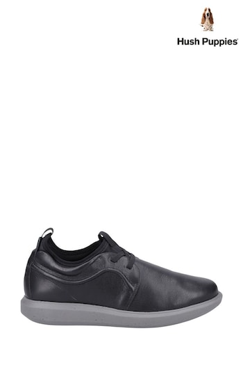 Hush Puppies Niles Black Shoes (AD1218) | £90