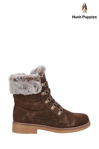 Hush Puppies Florence Mid Brown Exo boots (AD1224) | £105