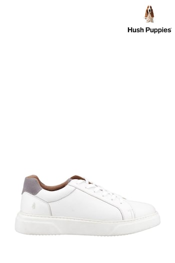 Hush Puppies White Whelan Trainers (AD1239) | £90