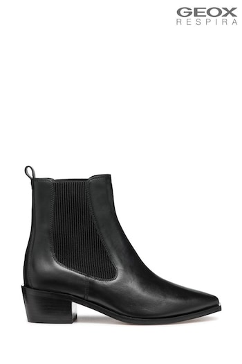 Geox D Texica Ankle Black Boots (AD1509) | £150