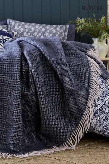 Burleigh X Bedeck Of Belfast Blue Burleigh Wool Throw (AD1662) | £165