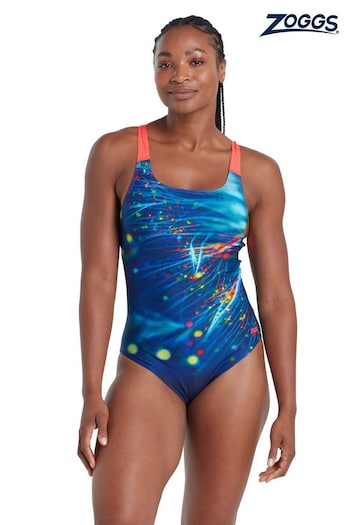 Zoggs Blue Orbital Speedback Swimsuit (AD1821) | £45