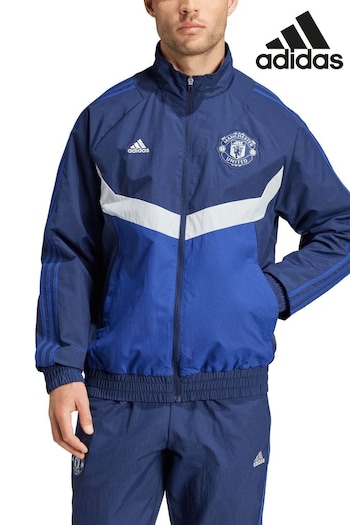 Mens Blue Manchester United SZN Track Top (AD1828) | £70