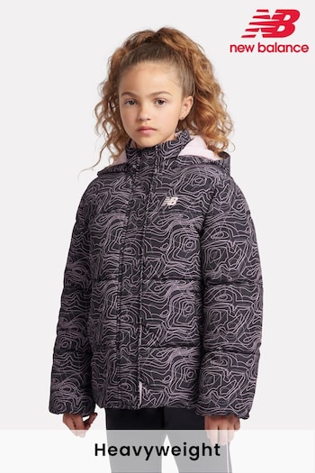 New Balance Black Girls AOP Puffer Coat (AD1968) | £110 - £132