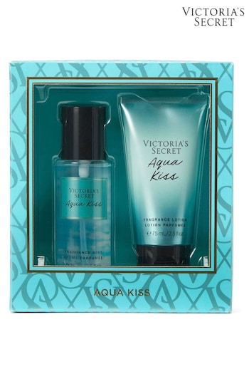 Victoria's Secret Aqua Kiss 2 Piece Body Mist and Lotion Gift Set (AD2229) | £19