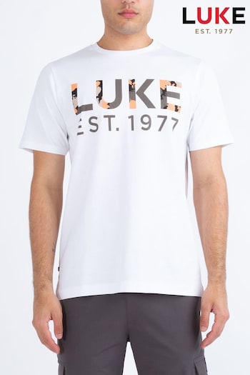 Luke 1977 Lest Nectarine 100% Cotton T-Shirt (AD2380) | £35