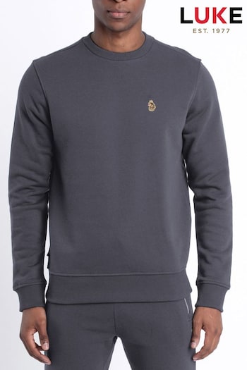 Luke 1977 Charcoal Grey London 1000 Sweatshirt (AD2392) | £60