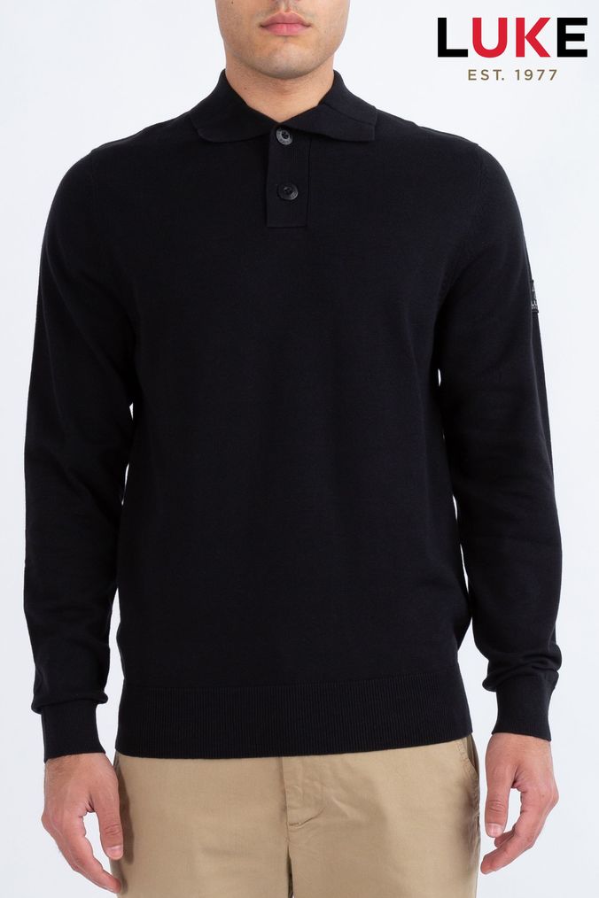Buy Men s Luke 1977 Polo Shirts Long Sleeve Tops Online Next UK