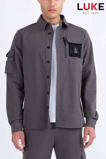 Luke 1977 Grey Hulun Graphite Shirt (AD2423) | £85