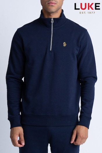 Luke 1977 Blue Sydney 1000 Sweat Top (AD2437) | £65