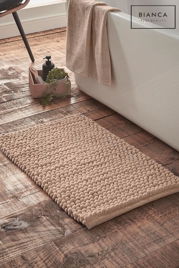 Bianca Natural Aspen Bobble Bath Mat (AD3369) | £16