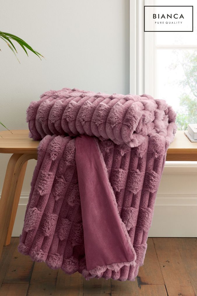 Dark pink throw outlet