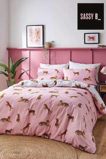 Sassy B Pink Tiger So Soft Reversible Duvet Cover Set (AD3406) | £16 - £25