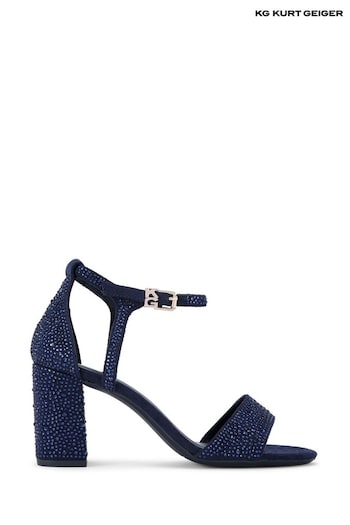 KG Kurt Geiger Blue Faryn Bling sandals aint (AD3613) | £129