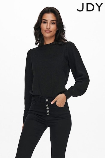 JDY Black High Neck Knitted Pullover Jumper (AD3868) | £22