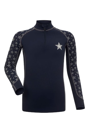 LeMieux Blue Mini Reflective Print Base Layer (AD4172) | £40