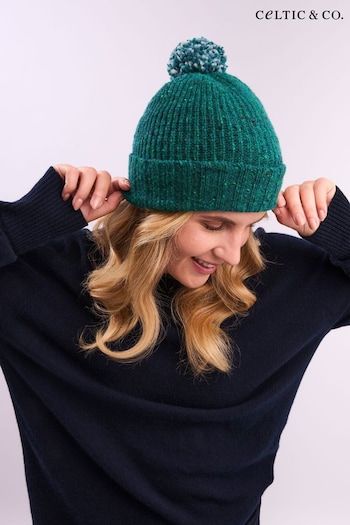 Celtic & Co. Donegal Rib Bobble Hat (AD4574) | £39