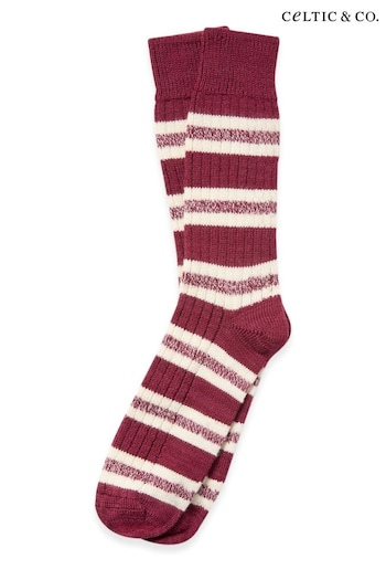 Celtic & Co. Mens Merino Cotton Stripe Socks (AD4594) | £30