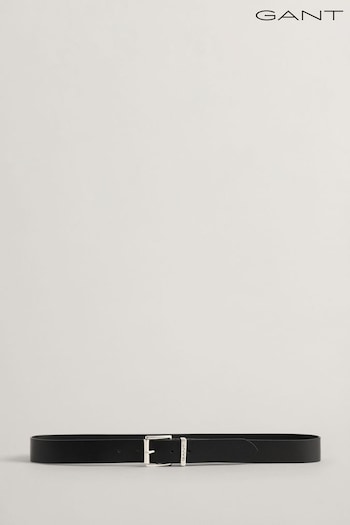 GANT Black Logo Leather Belt (AD4903) | £55